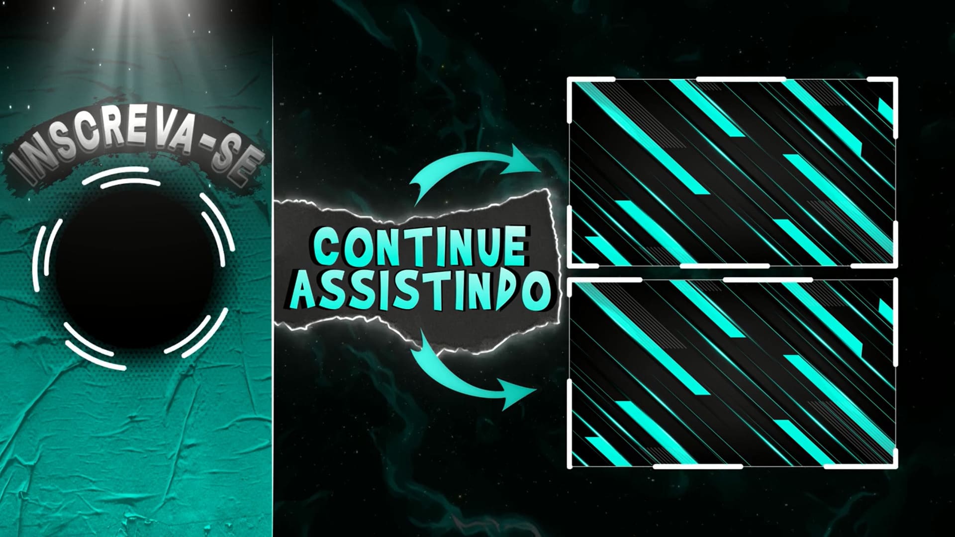 final de vídeo azul piscina