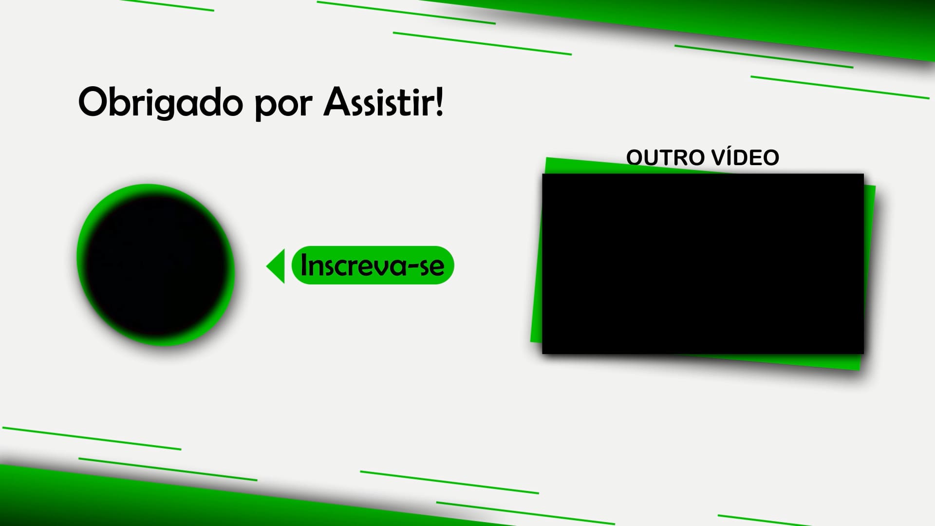 final de vídeo verde