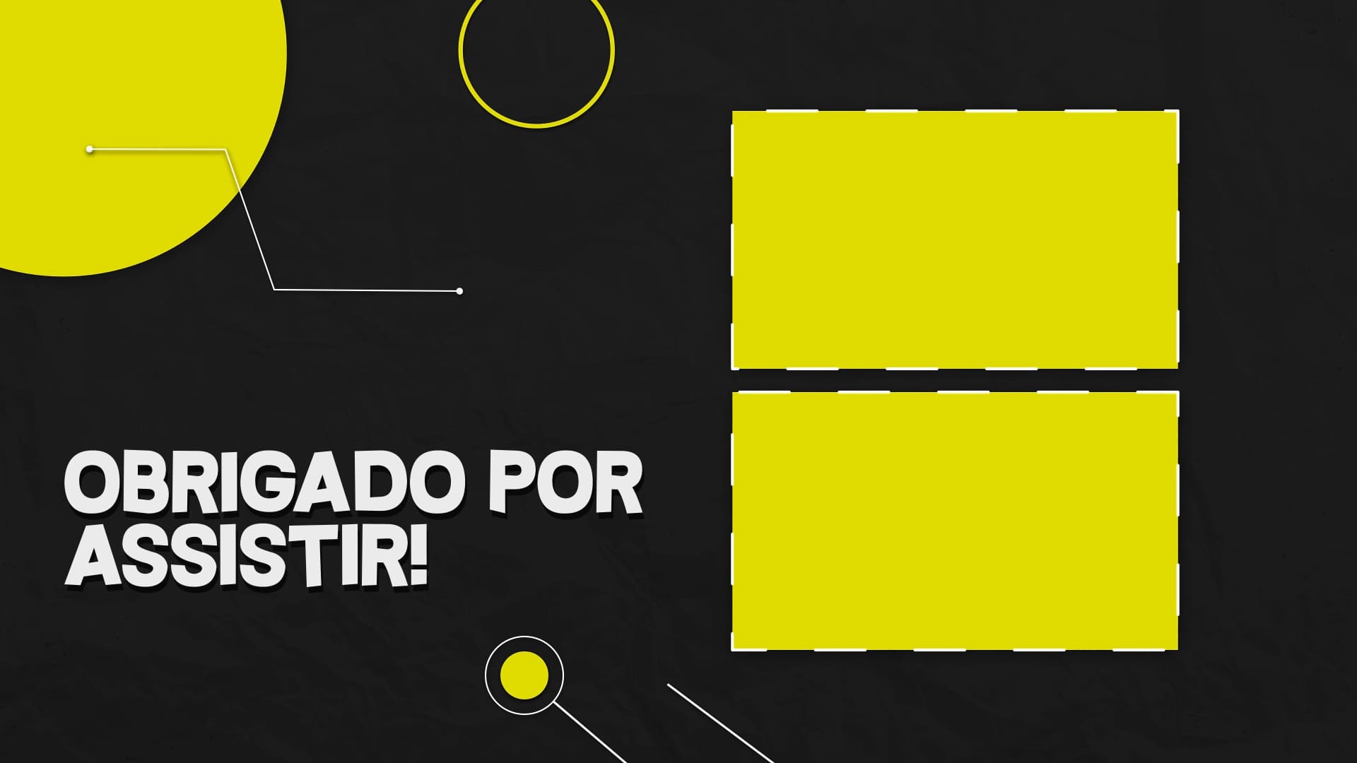 final de vídeo amarelo